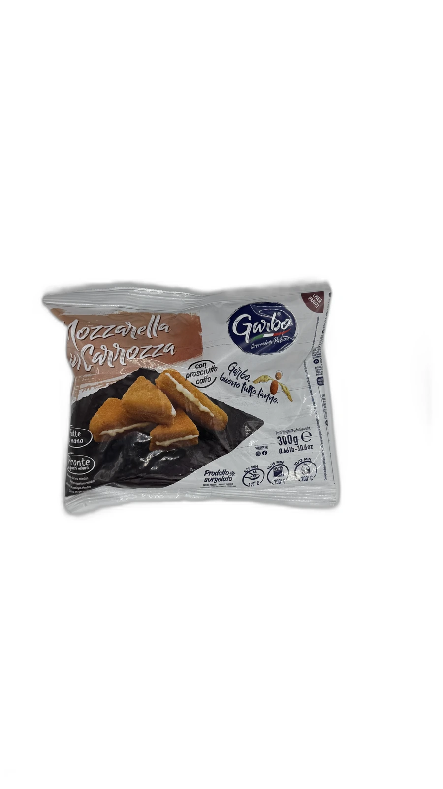 Mozzarella in carrozza con cotto 300 g